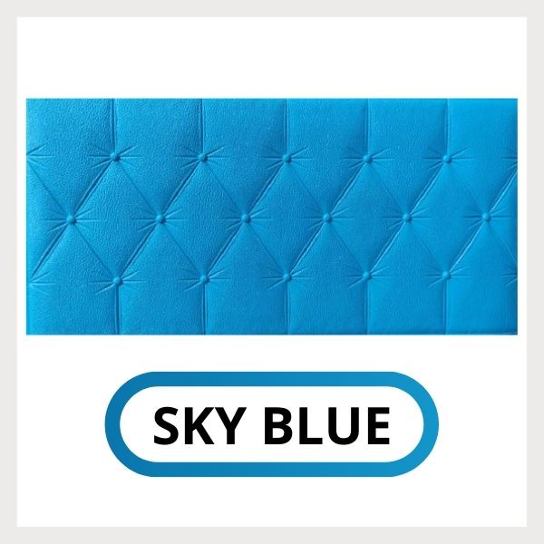 Topprice Wallpaper 3D Foam Dekorasi Dinding Kamar Rumah Murah motif Bunga  wallfoam sticker U96 / U137 / U134 / U135 / U136-U136 HEADBOARD SKYBL