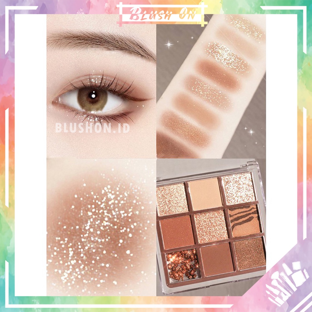 Dikalu Coco Venus Eyeshadow Glitter Matte 9 Color Waterproof Pigmented Pallete DK01