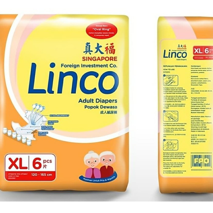 Popok Dewasa / Adult Diapers LINCO XL