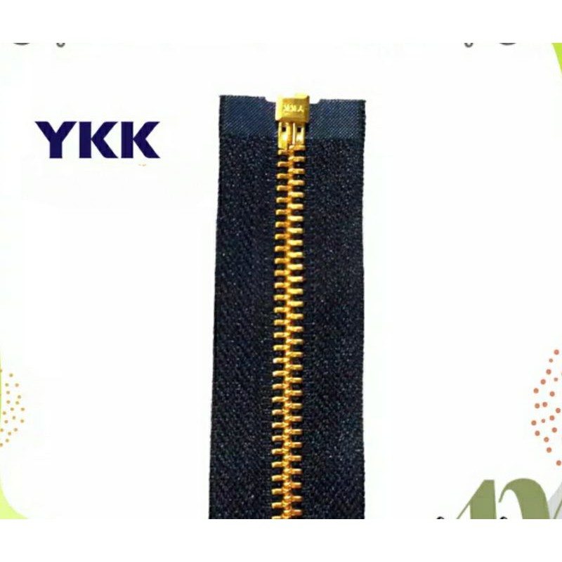 resleting ykk 60 cm  per 1 biji - resleting jaket levis - jeans