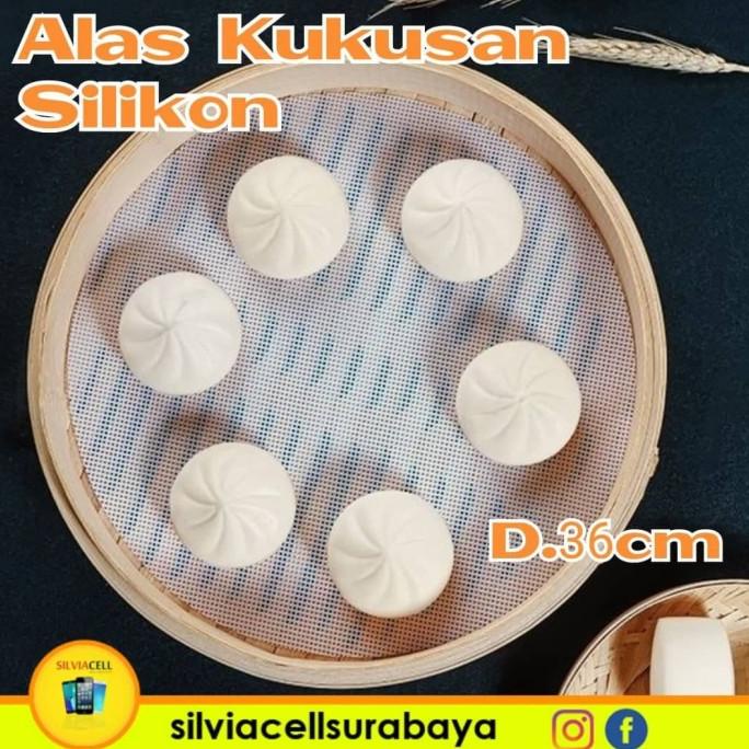 ] Tatakan Kukusan Silikon Siomay Dumpling / Alas Kukus / Tatakan Bakpao