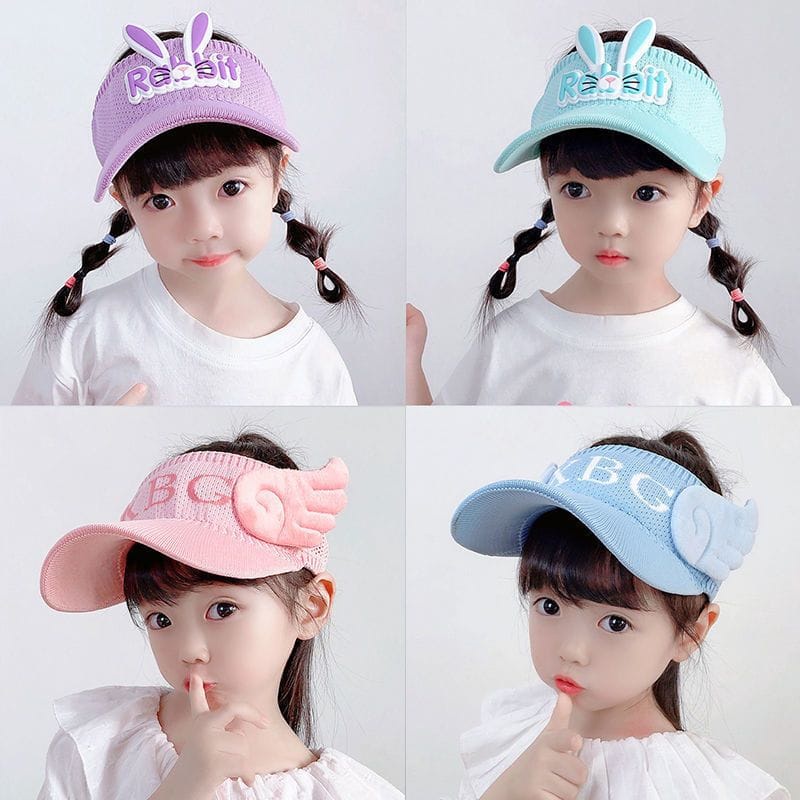 Topi Matahari Anak karakter lucu Anti UV High Quality Origial Import