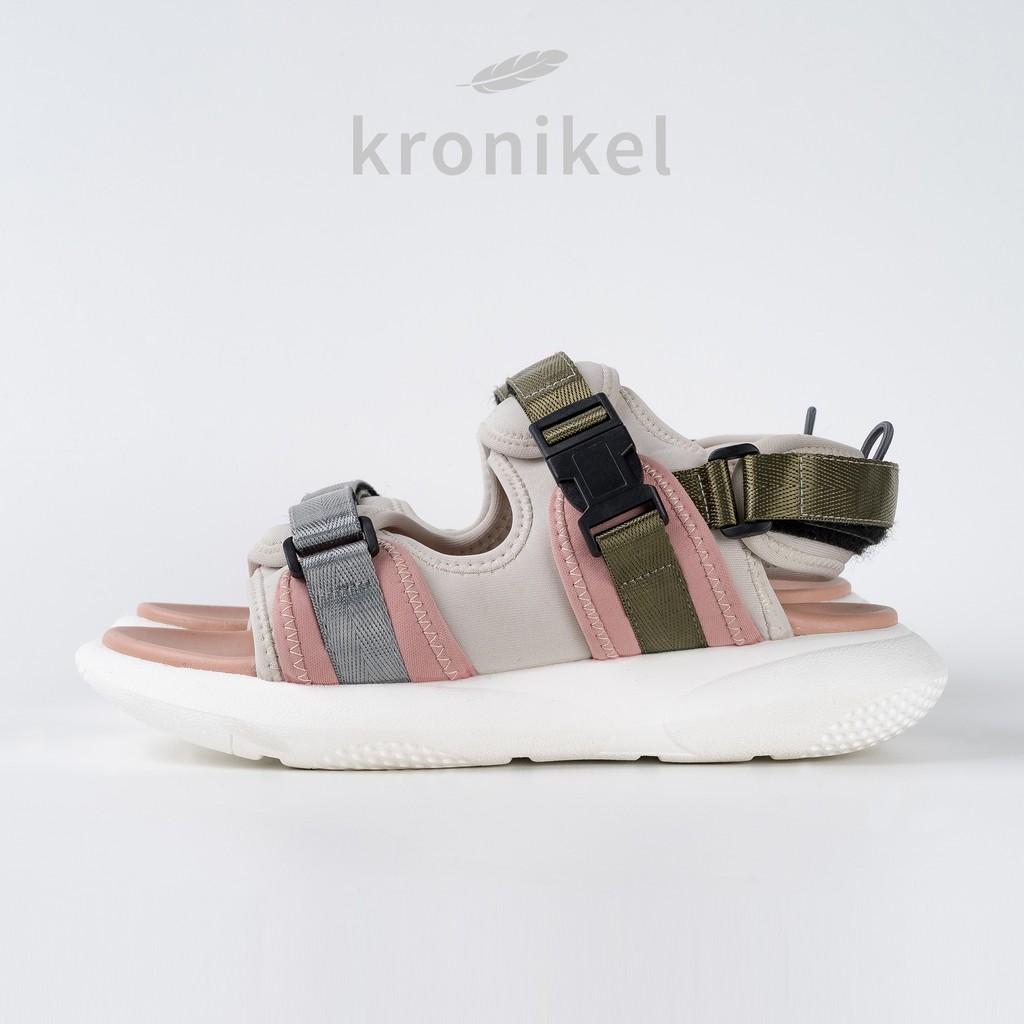 [PREMIUM LOKAL BRAND] KRONIKEL PROJECT // SANA 2-in-1 Sandals - Pink