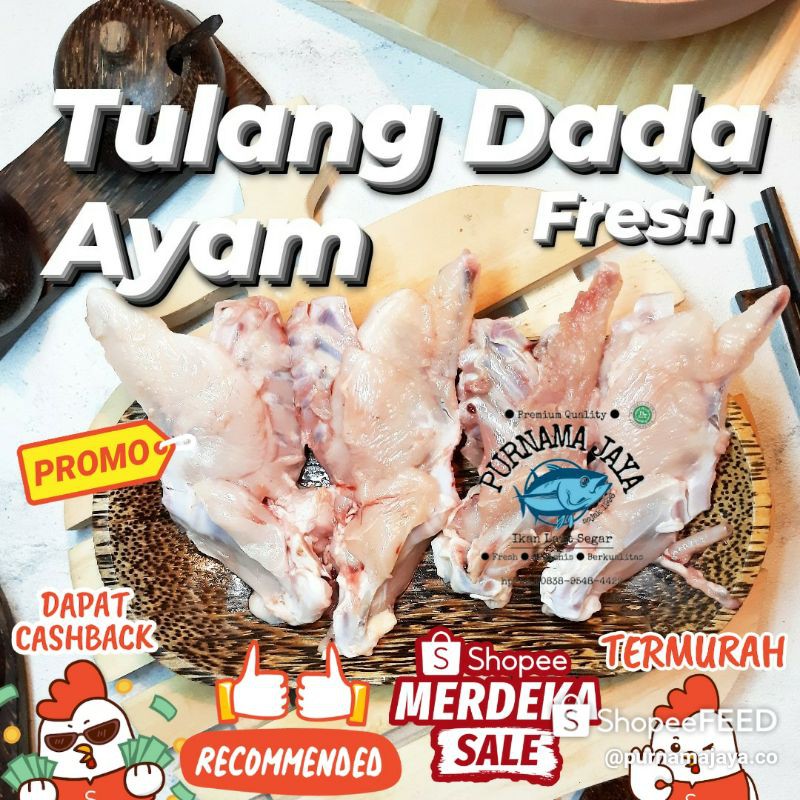 

Tulang Dada Ayam Fresh 1kg