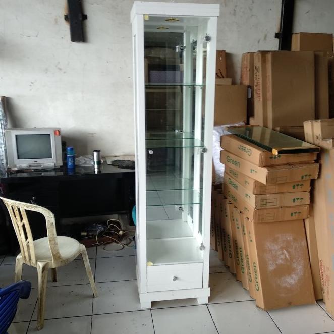 Terbaru Lemari Pajangan / Lemari Hias / Lemari Kaca Minimalis 1 Pintu