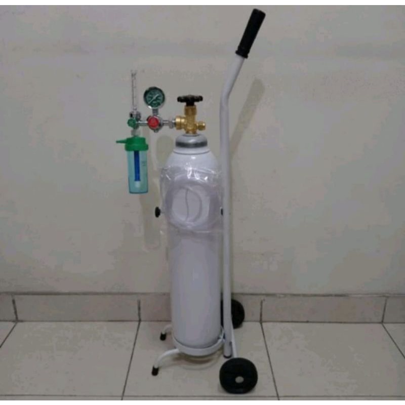 KOMPLIT SET - TABUNG 1m3 + TROLY + REGULATOR ONEHEALTH