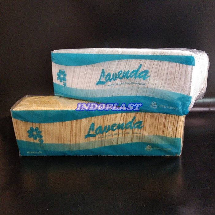 Tissue/Tisu Napkin Kiloan Lavenda Putih & Warna