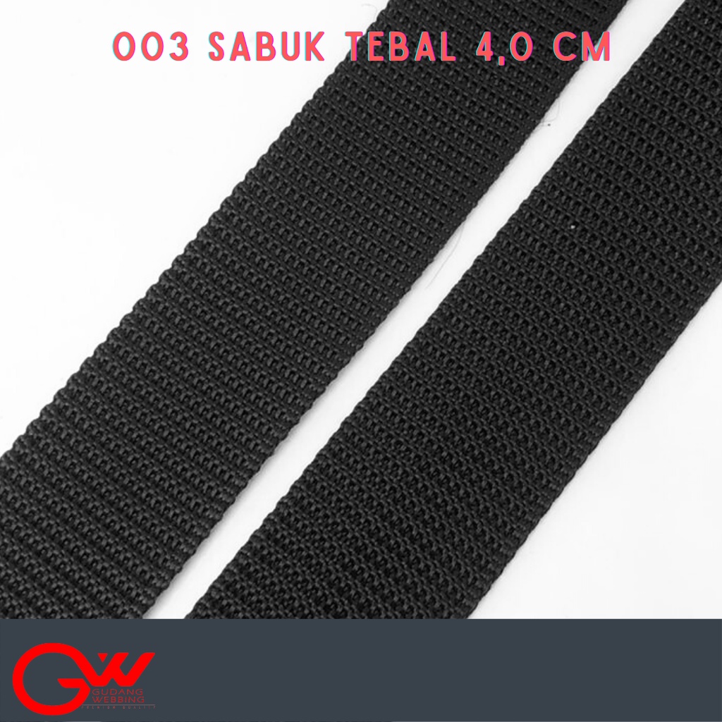 003 SABUK TEBAL 4,0 CM HITAM