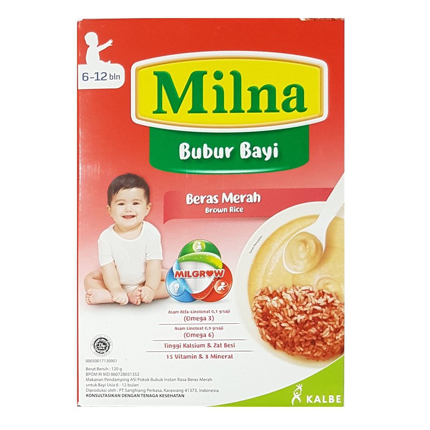 Milna Bubur Beras Merah 120 gr