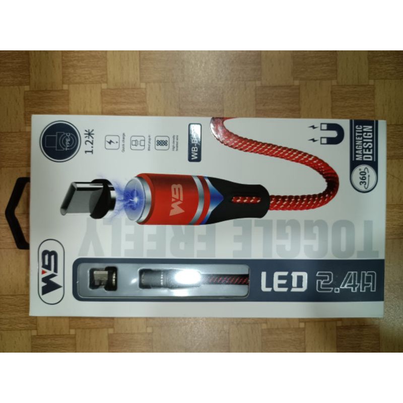Kabel Data type C "WB" fast Charging Magnetic GEN 2