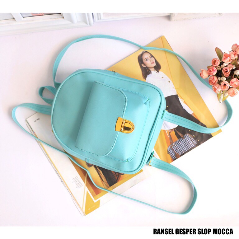 Mini Ransel Kanvas Ransel Mini Ransel Lucu Tas Ransel - Gesper