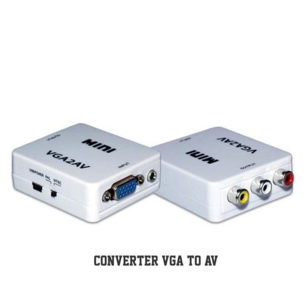 CONVERTER VGA TO AV   ADAPTER VGA TO RCA