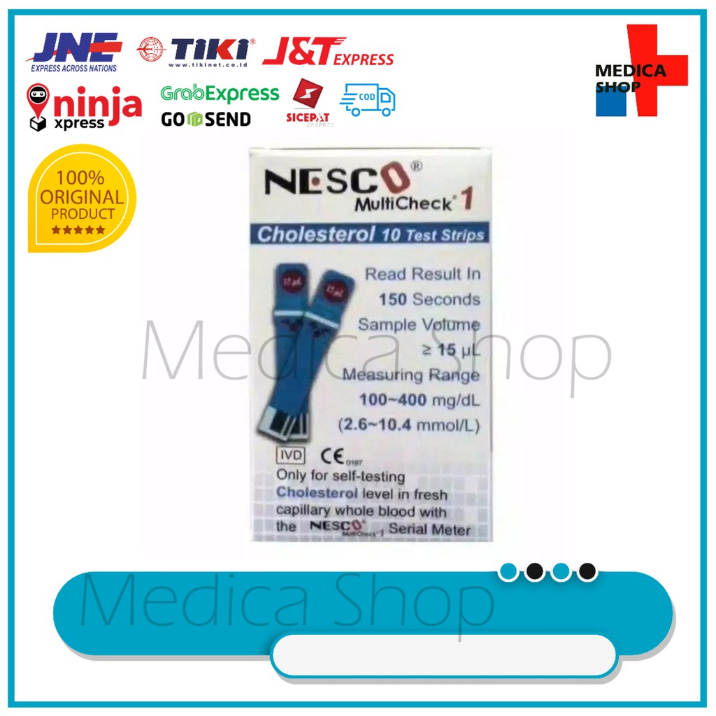 Strip Cholesterol / Kolesterol Nesco isi 10