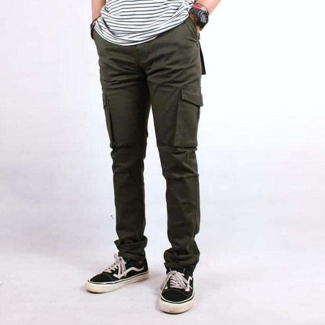  KODE X7812 OOTD Celana  Cargo  Panjang Slimfit Premium 