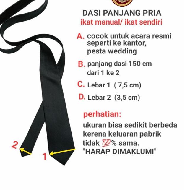 ✳ dasi hitam merah maron biru navy gold abu-abu hijau kuning orange peach bata dasi kantor pria polo