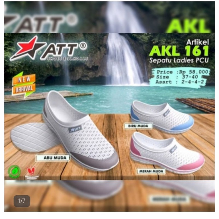 Sepatu Wanita ATT AKL 161/ Sepatu Karet/ Sepatu Casual/ Sepatu Wanita ATT