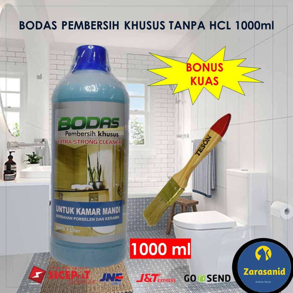 PAKET BODAS 12 BOTOL 1000ML PEMBERSIH TOILET KERAK KERAMIK PORSELEN KAMAR MANDI HARGA RESELLER