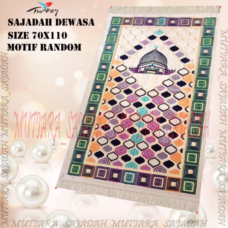 Sajadah Dewasa Sajadah Turki/Sajadah Tebal Turki Original