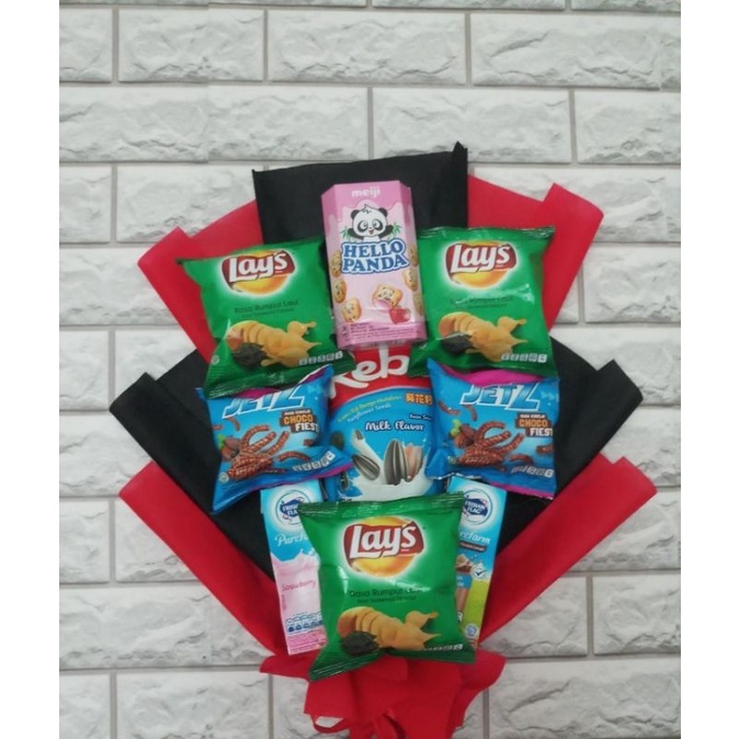 buket snack untuk ulang tahun wisuda bouquet murah