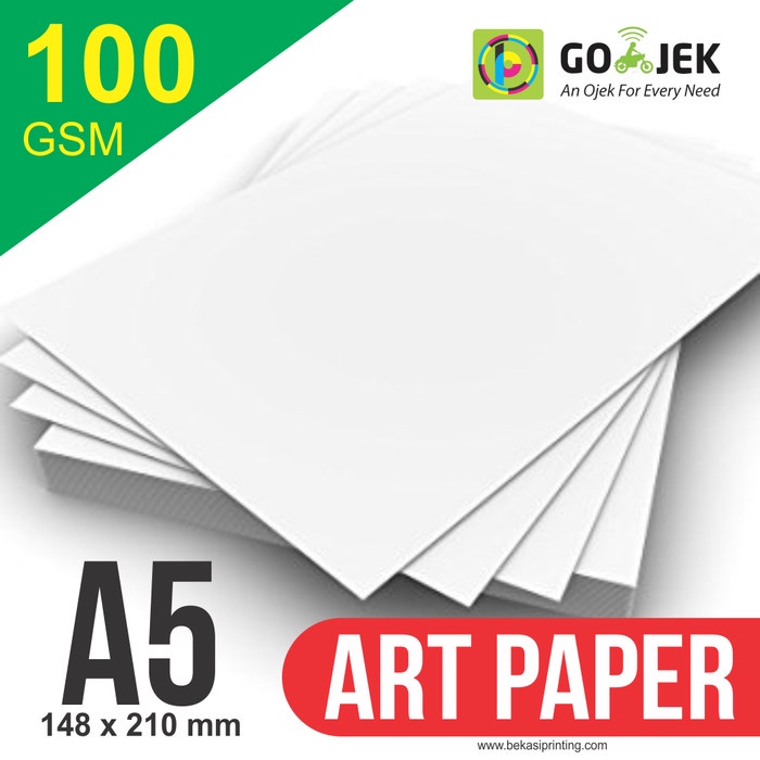 

Senikertas- Kertas Printer Art Paper 100 Gsm Ukuran A5 -Kertas-Seni.