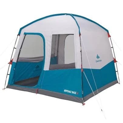 Tenda outdoor piknik shelter ARPENAZ BASE M CAMPING 8 orang