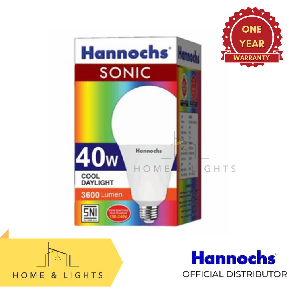 Hannochs Lampu LED Sonic 40W Cool Daylight
