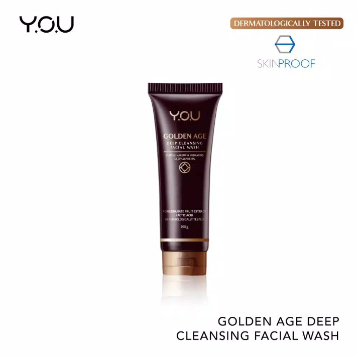 YOU Golden Age Deep Cleansing Facial Wash 100g [Deep Pore Cleansing & Removes Makeups]