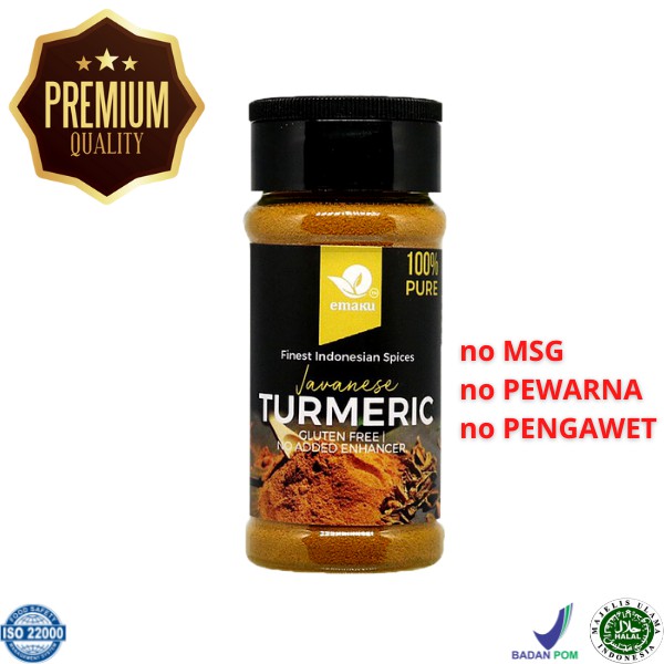 

Kunyit Bubuk / Turmeric Powder / Bumbu Dapur / Bumbu Dapur Premium / rempah-rempah 60g - Emaku