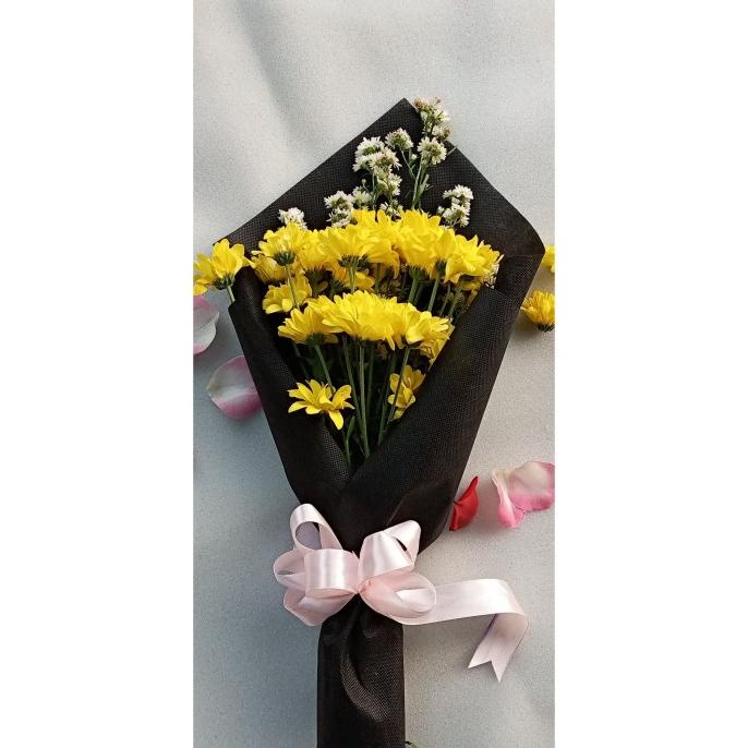 Premium Product Hand Bouquet | Buket Bunga Segar | Buket Bunga Aster buket bucket hadiah bingkisan b
