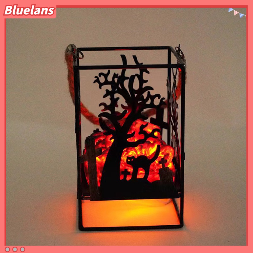 Lampu Lentera Gantung Bahan Arang Hemat Energi Untuk Dekorasi Pesta Halloween