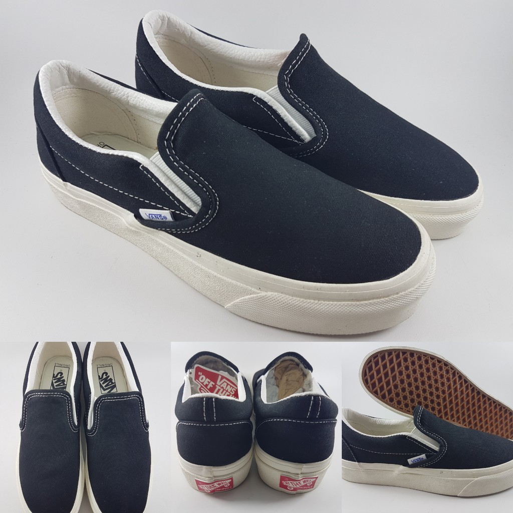 vans classic slip on black