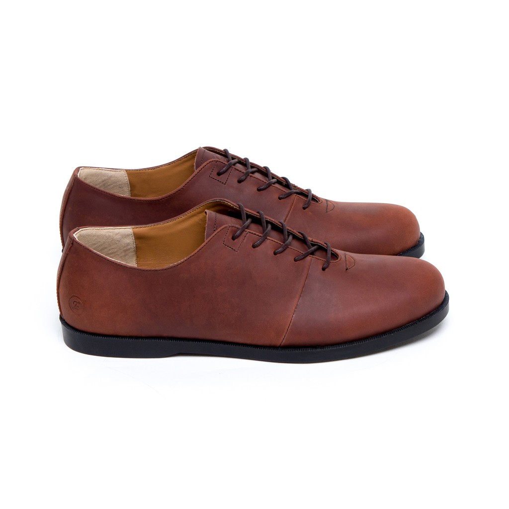 ARMAN BROWN | Indopride | Sepatu Kulit Asli Klasik Vintage Pria/Cowok/Men - Derby - Footwear Zapato