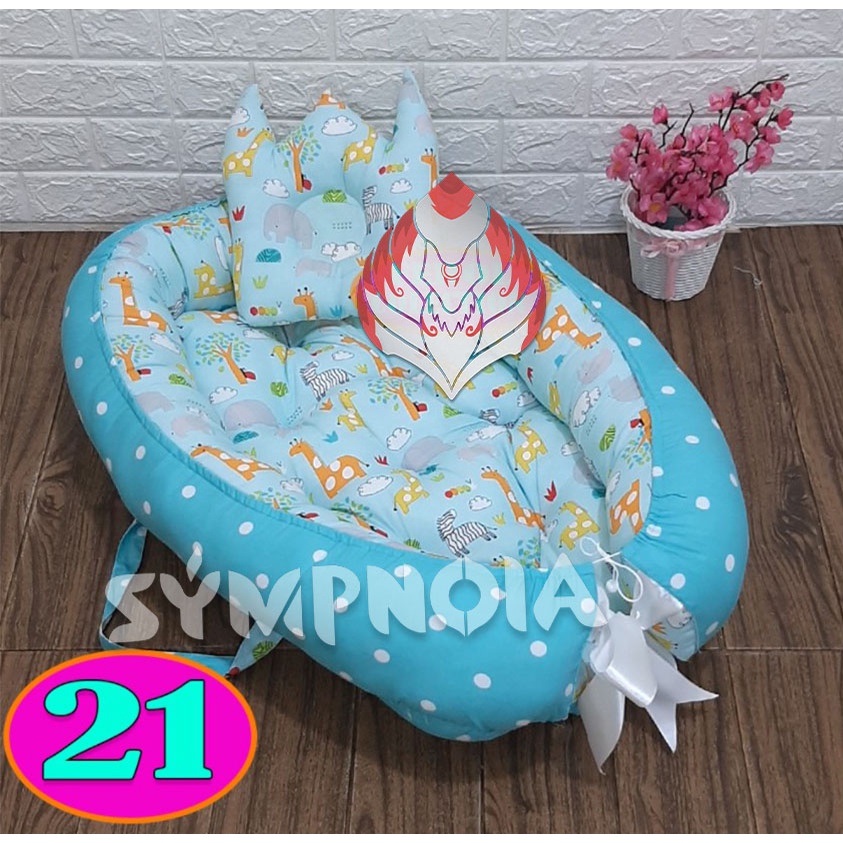 [NEW ARRIVAL} Baby Nest Free Bantal Peyang Mahkota / Babynest / Kasur Bayi