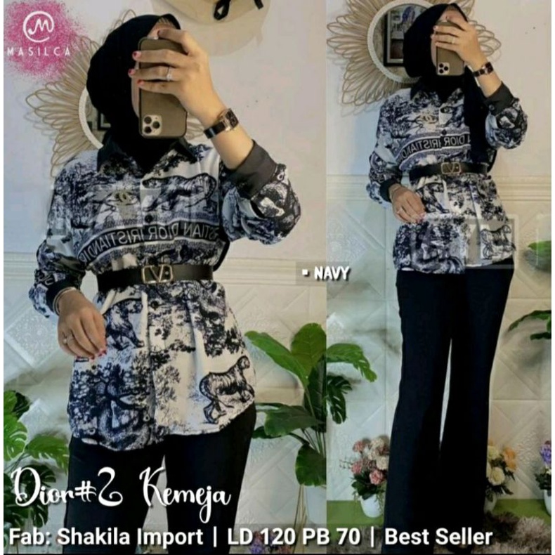 Kemeja wanita import kekinian 2022 Murah.Kristi Kemeja atasan wanita Halus adem Original By masilca