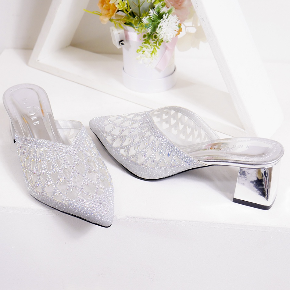 Bernike Odette Sendal Heels Pesta Wedding 5 cm