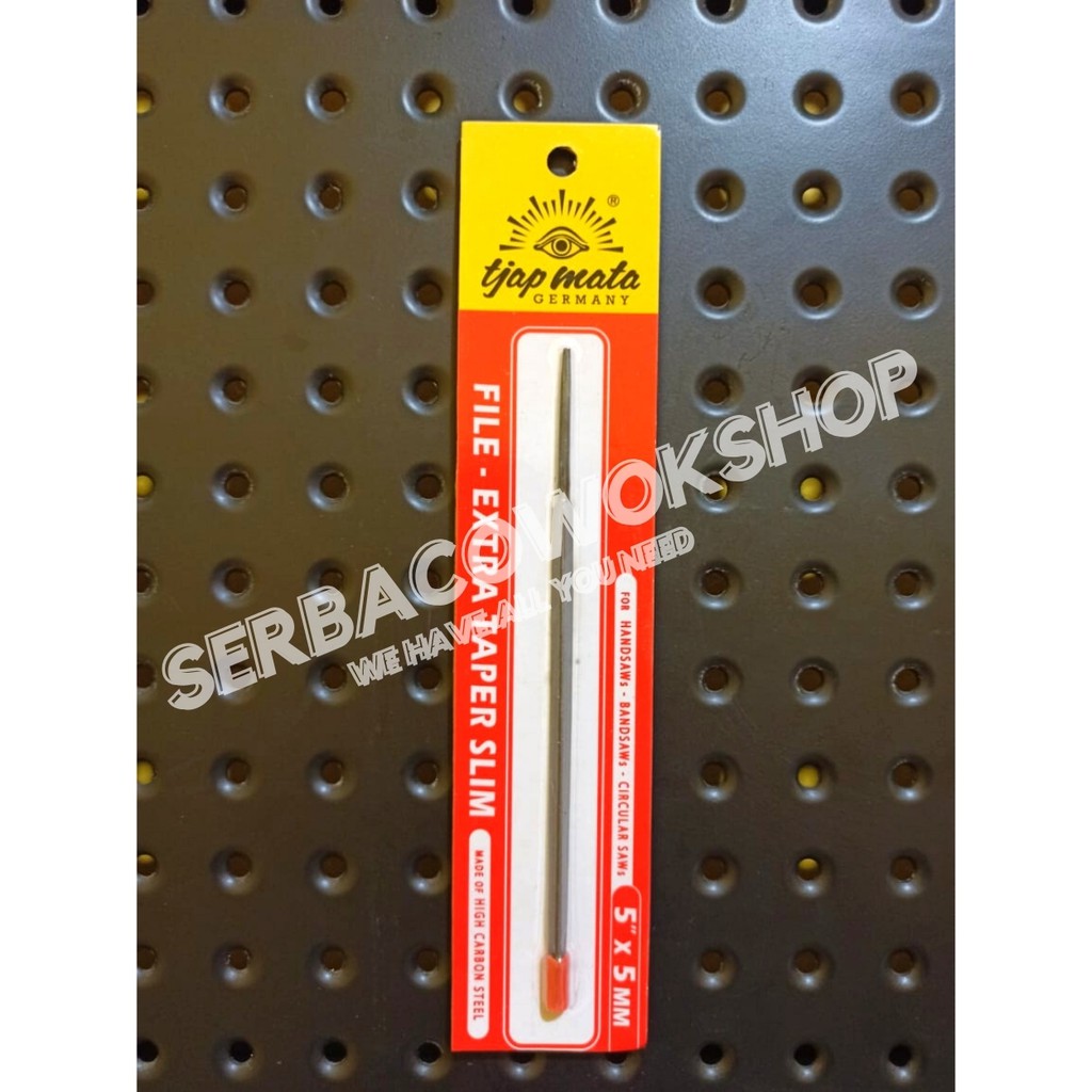 Tjap Mata Kikir Segitiga Extra Taper Slim Files 5 Inch Kikir Gergaji Cap Mata Termurah Berkualitas