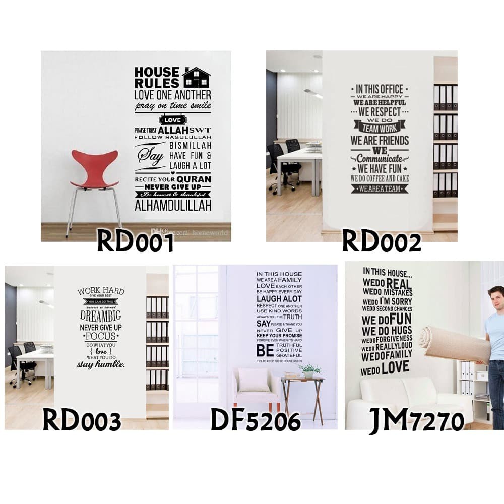 Limited Wallsticker Wall Stiker 60x90 Quotes Kata Bijak Shopee