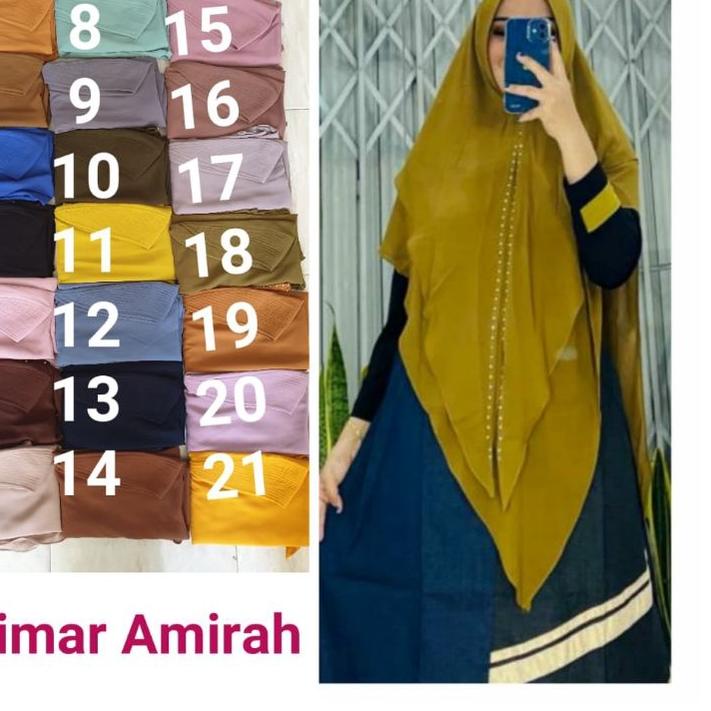 ● Khimar Amirah Polos (HARGA PROMO SALE) , ORI YODIZEIN SYARI ❅