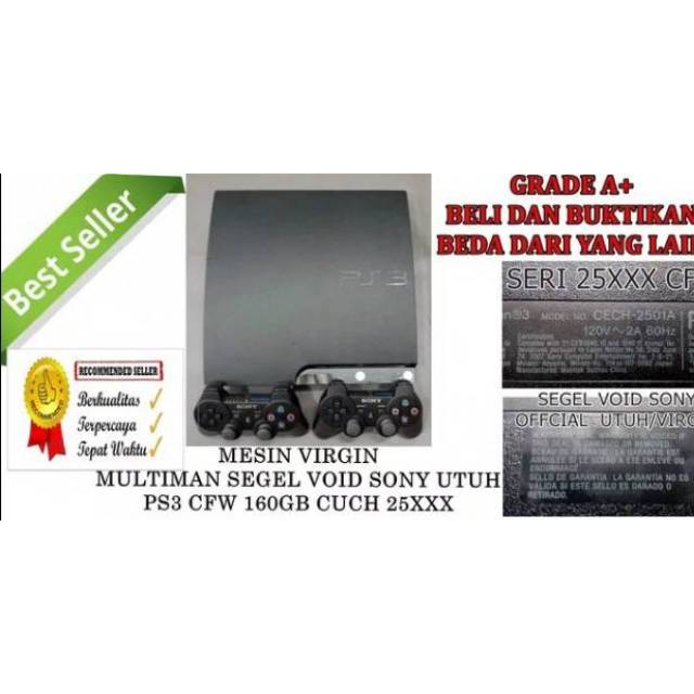 PS3 SLIM 160GB CFW versi update terbaru