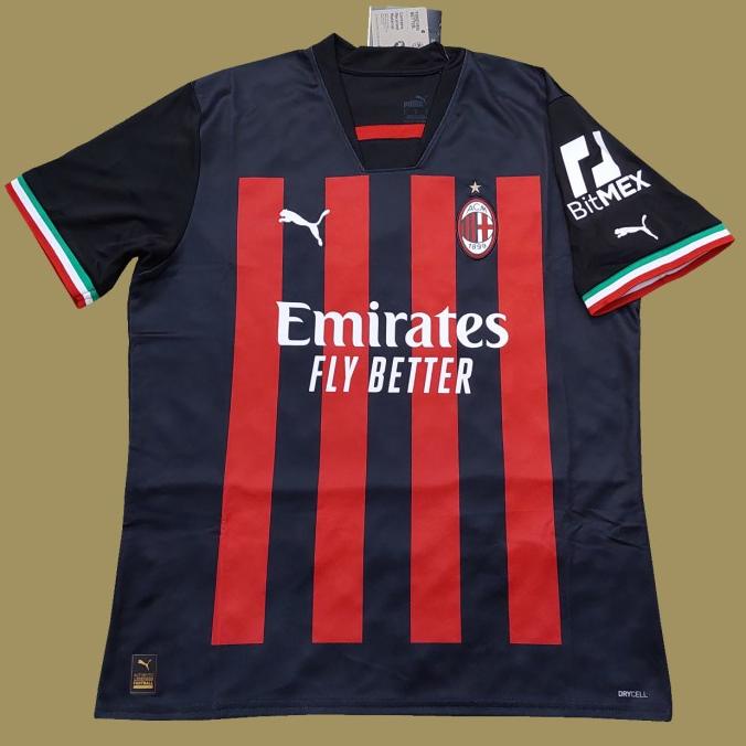 ORIGINAL JERSEY ACEH MILAN 2022 - 23 HOME BAJU BOLA ASLI SGFD5436VE