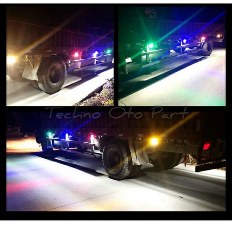 Lampu Led Samping Bak Truk 24v 2Warna Sein Running Light-3