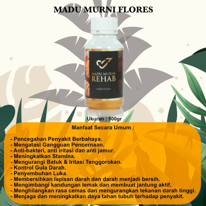 

REHAB HATI - MADU MURNI REHAB 500 GRAM ( MADU FLORES ) / MADU RUQYAH