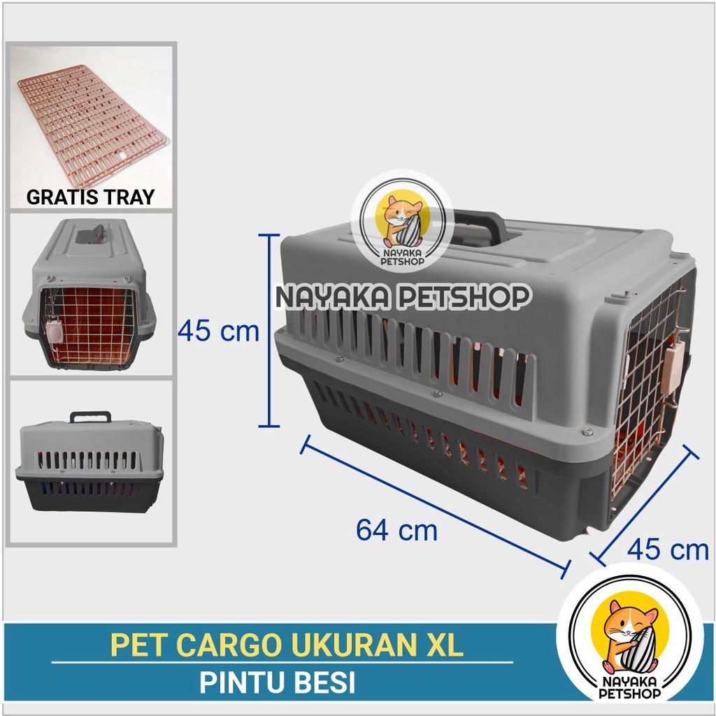 Size XL Pintu Besi Pet Cargo Kucing Jumbo Pet Carrier Anjing Murah Besar Travel Kandila Musang