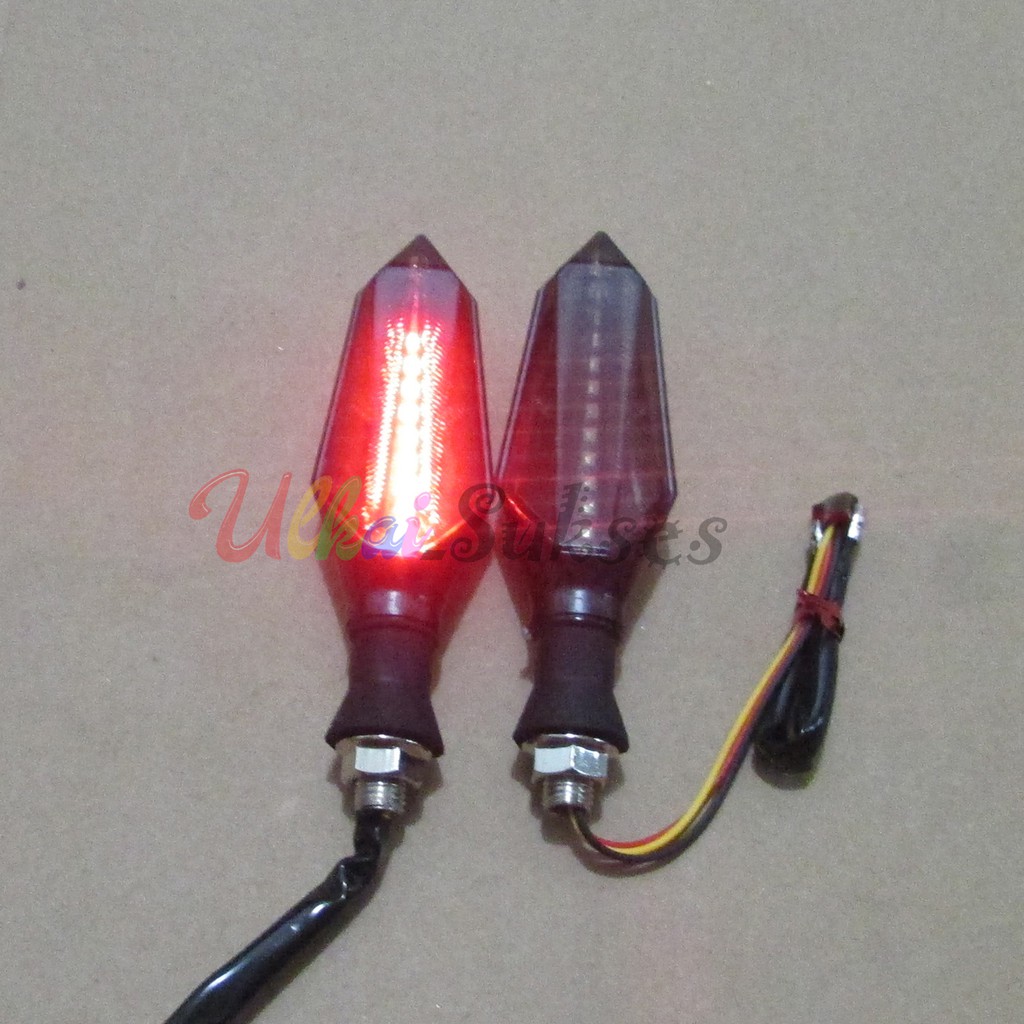 Lampu Sein LED l Variasi Sen Model Cahaya Berjalan 032 Cocok Untuk Vario 125 150 l Aerox l CB l Custom l Vixion l X Abre l Dll Universal Murah Laris