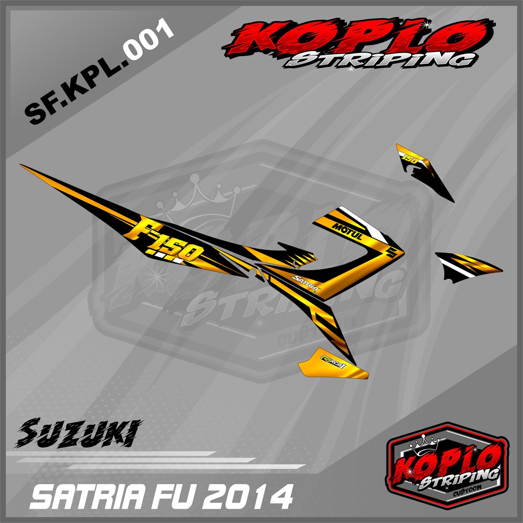 Sticker Striping Variasi Satria FU 2014 - Striping Satria FU 2014 . KPL 001