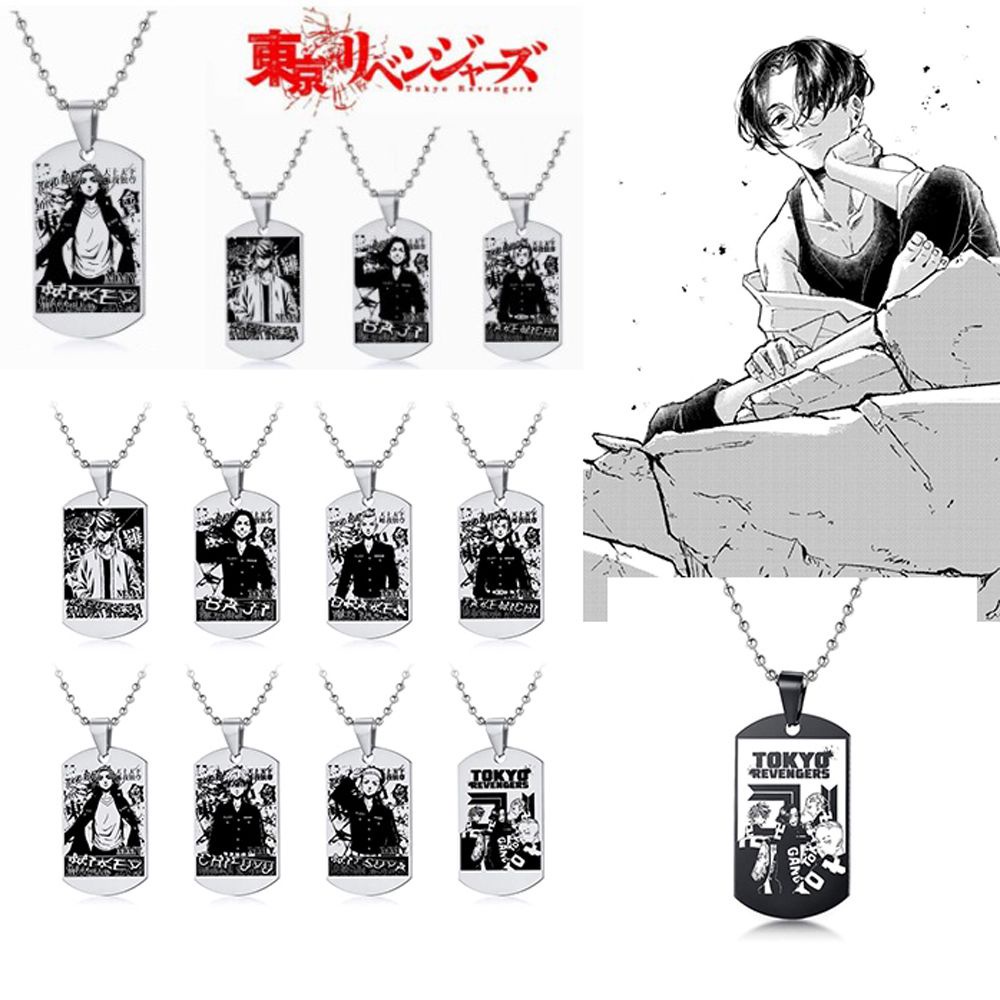 Needway  Unisex Necklace Pendant Kurokawa Jewelry Accessories Anime Necklace Women Tokyo Revengers Stainless steel Anime Peripheral Japanese Izana Anime Cosplay Props