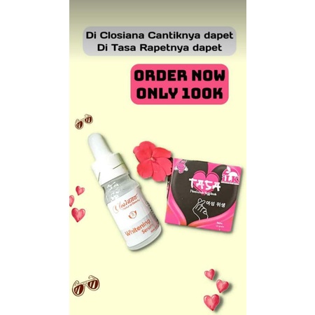 closiana serum Natural beauty whitening paket mini dijamin original 100%