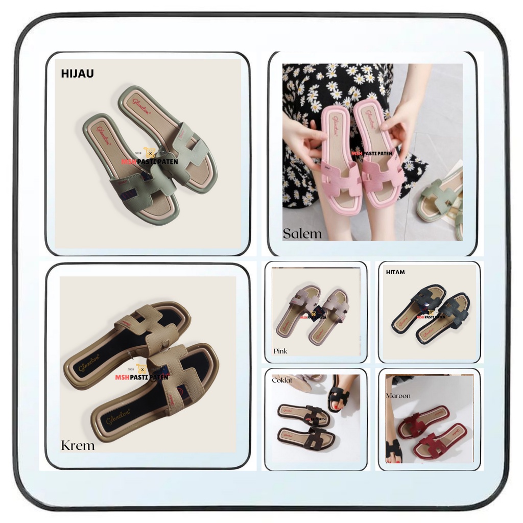 BISA COD Sandal jelly wanita glanzton jlt-l1838y original size 37-41 Sandal produk impor wanita Sandal karet wanita