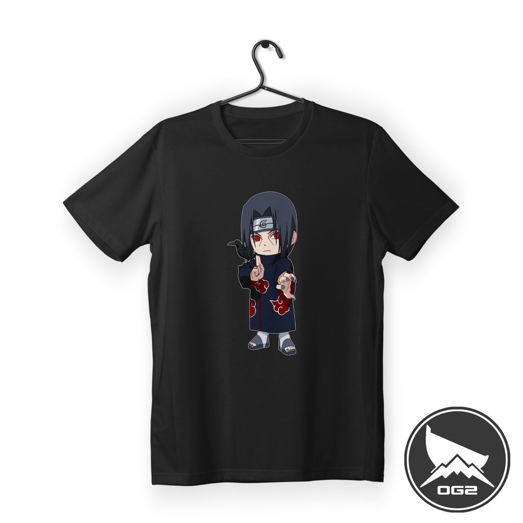 kaos anime itachi uciha akatsuki chibi mangekyo sasuke A167 baju OG2 1A