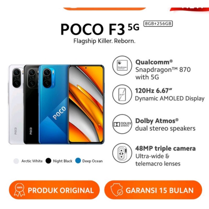 xiomi poco f3 5g 8gb+256gb